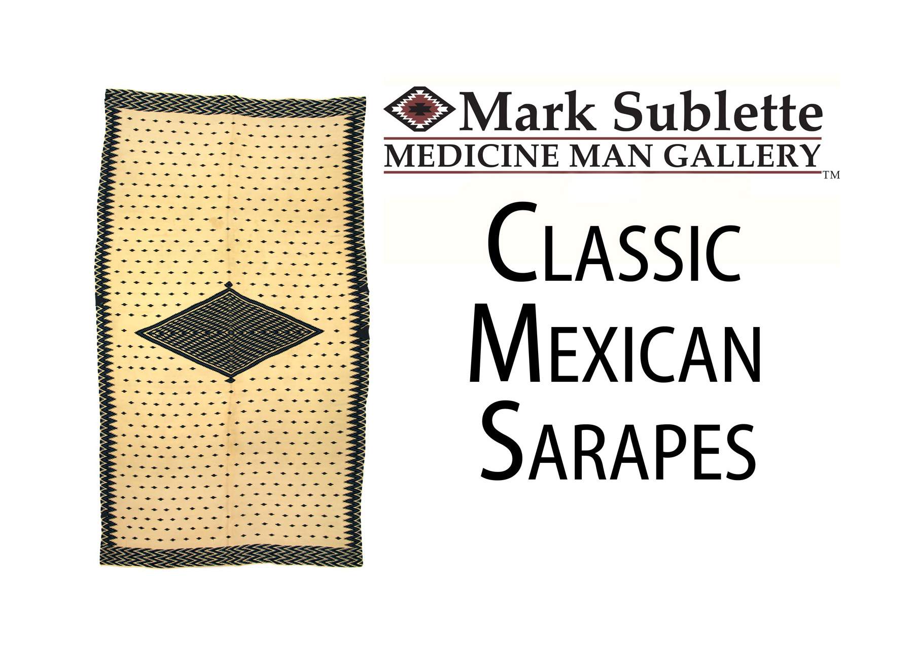 How to Identify and date Classic Mexican Saltillo Serape Blankets