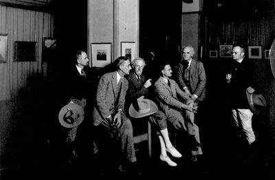 New Mexico artists exhibit gallery, La Fonda Hotel, Santa Fe, NM, c. 1933