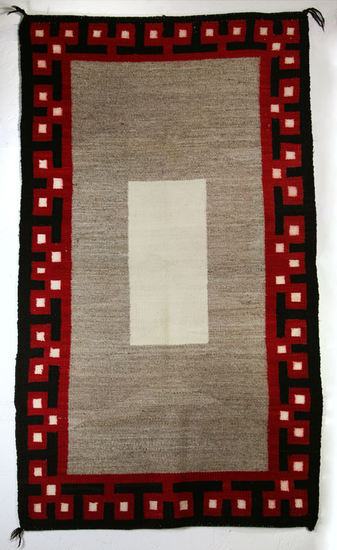Navajo Double Saddle Blanket c. 1900 54 x 31