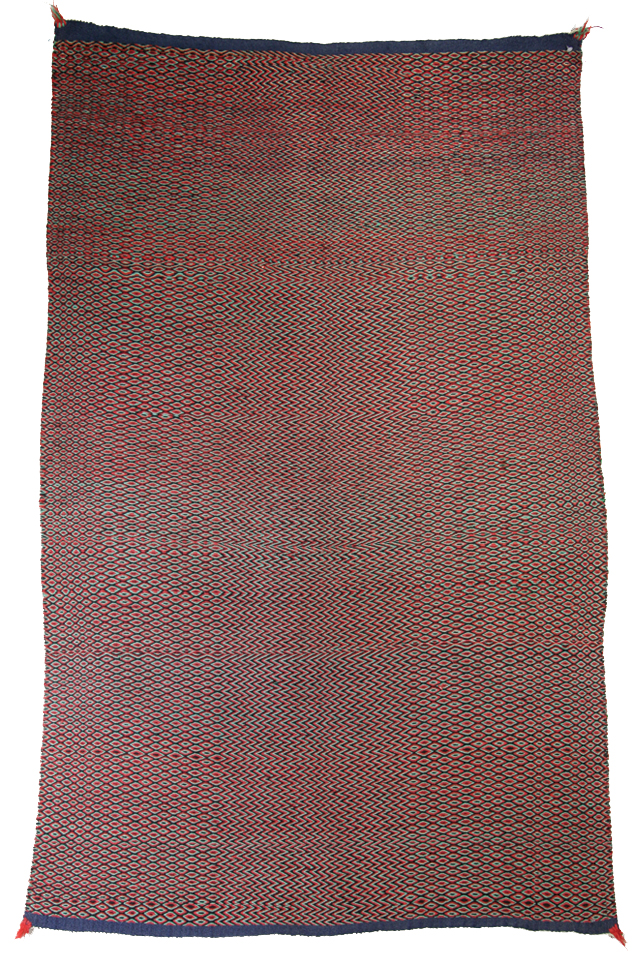 Navajo Germantown Double Twill Weave Double Saddle Blanket c. 1890 51 x 31 Navajo Germantown Double Twill Weave Double Saddle Blanket c. 1890 51 x 31